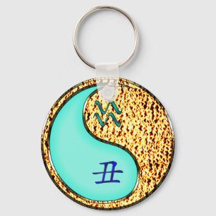 Aquarius & Fire Ox Key Ring