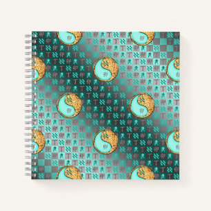 Aquarius & Fire Rabbit Notebook