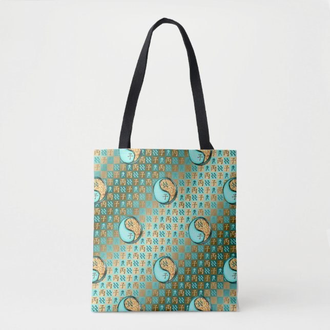 Aquarius & Fire Rat Tote Bag (Front)