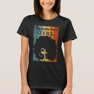 Aquarius Girl Afro Natural Hair Diva Black Woman Z T-Shirt