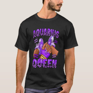 Aquarius Girl Zodiac Birthday Afro Queen Sneakers