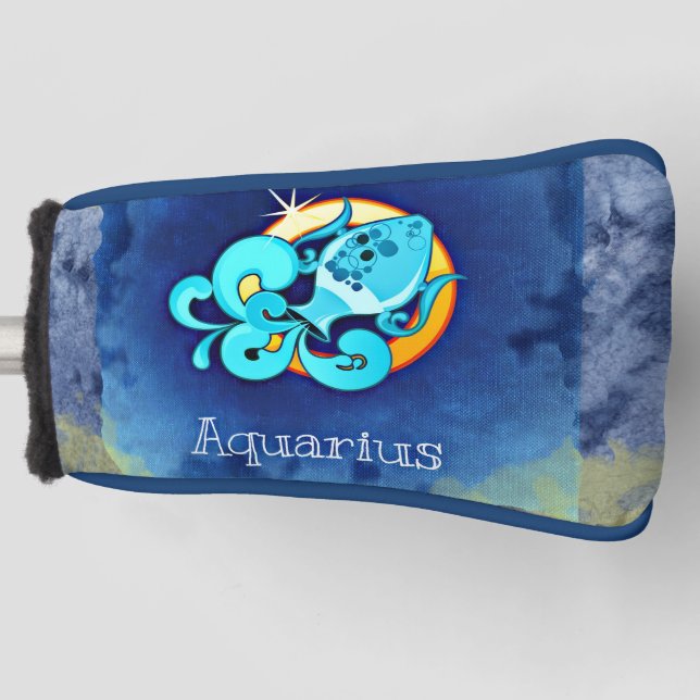 Aquarius Golf Head Cover (Front)