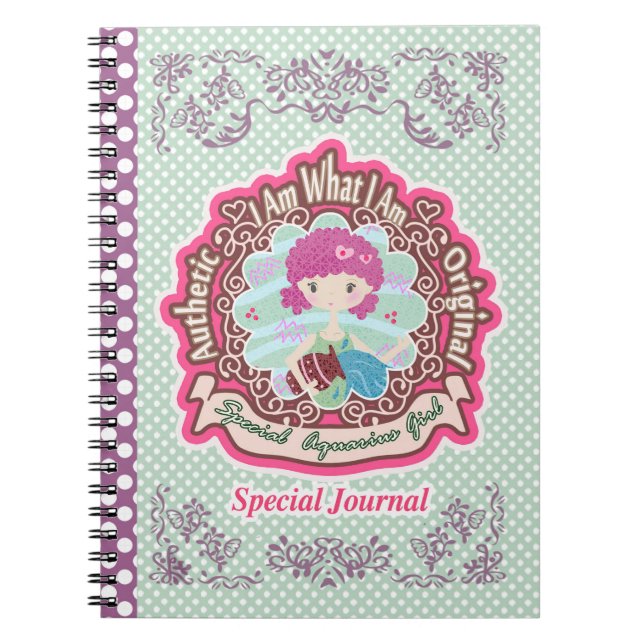 Aquarius Horoscope  Notebook (Front)