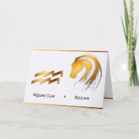 Aquarius Horse Chinese Western Astrology Birthday