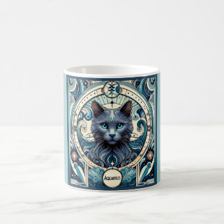 Aquarius Innovative Cat Zodiac Coffee Mug
