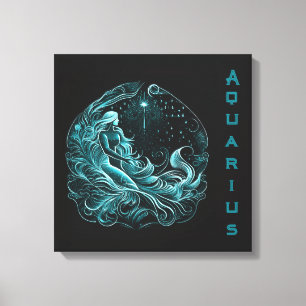 Aquarius—Jan 20-Feb 18 Canvas Print
