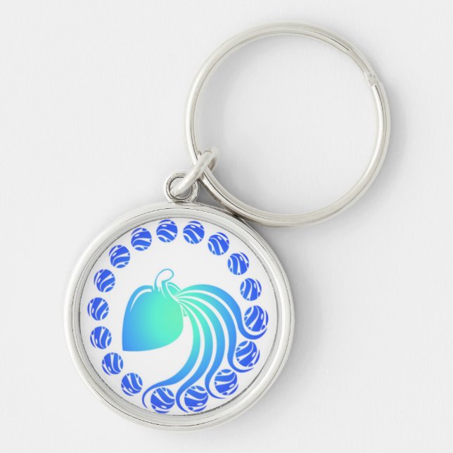 Aquarius Key Ring (Front)