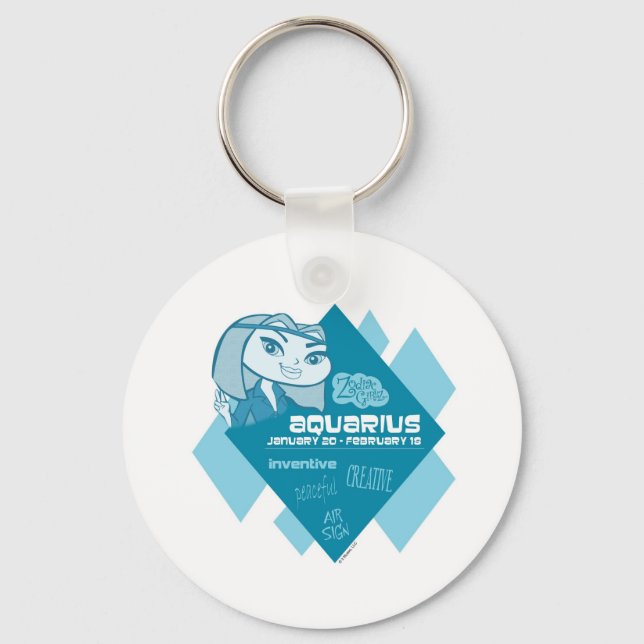 Aquarius Keychain (Front)