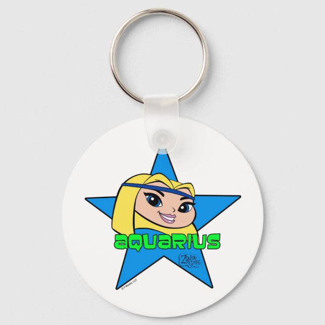 Aquarius Keychain (Front)