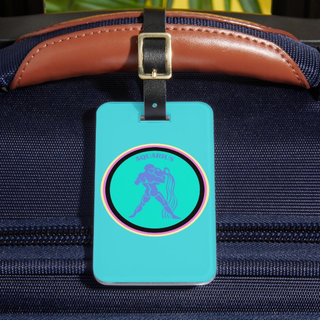 Aquarius Luggage Tag  (Front Insitu 2)