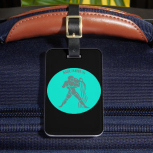 Aquarius Luggage Tag
