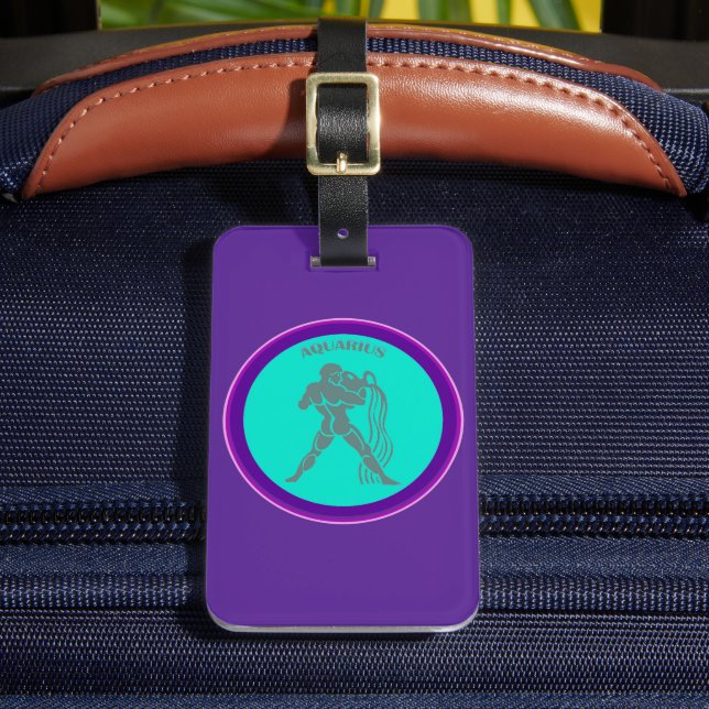 Aquarius Luggage Tag (Front Insitu 2)