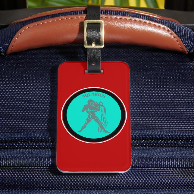 Aquarius Luggage Tag (Front Insitu 2)