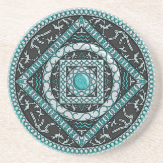 Aquarius Mandala Coaster