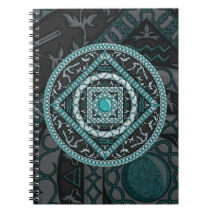 Aquarius Mandala Notebook