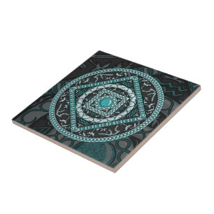 Aquarius Mandala Tile