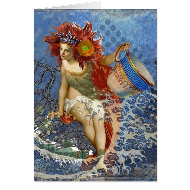 Aquarius Mermaid Gothic Blue Art (Front)