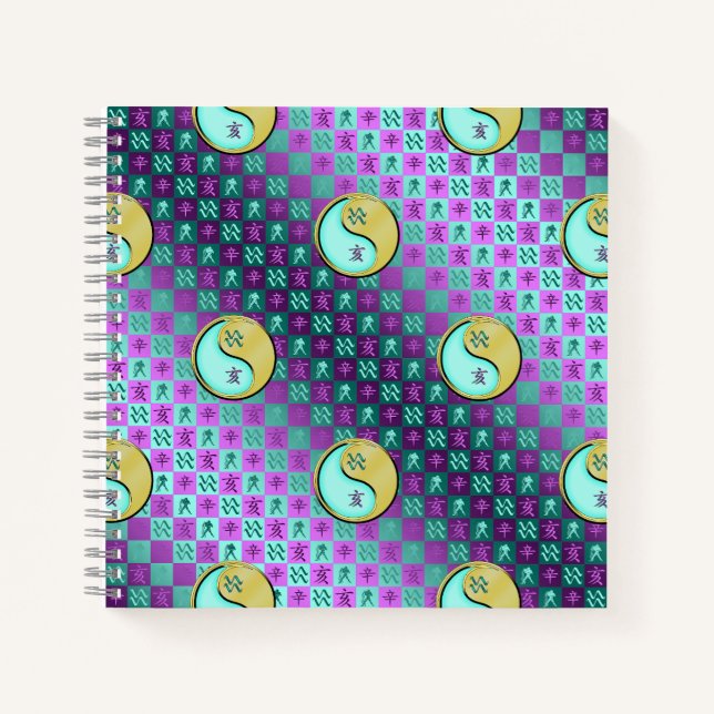 Aquarius & Metal Boar Notebook (Front)