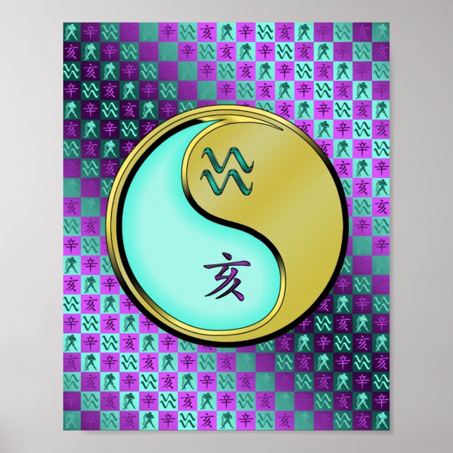 Aquarius & Metal Boar Poster (Front)