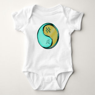 Aquarius & Metal Dog Baby Bodysuit