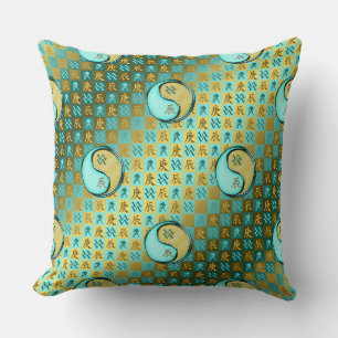 Aquarius & Metal Dragon Cushion