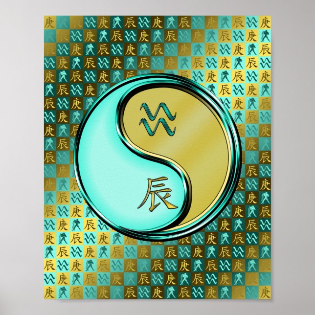 Aquarius & Metal Dragon Poster (Front)