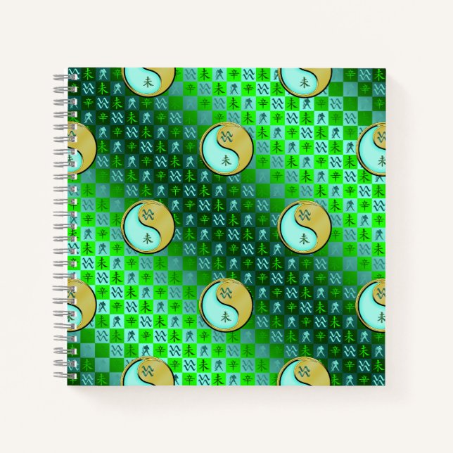 Aquarius & Metal Goat Notebook (Front)