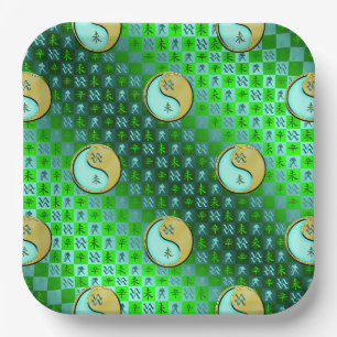 Aquarius & Metal Goat Paper Plate