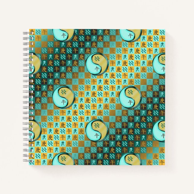 Aquarius & Metal Horse Notebook (Front)