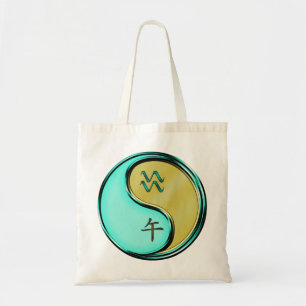 Aquarius & Metal Horse Tote Bag