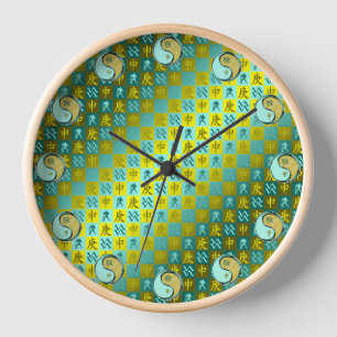 Aquarius & Metal Monkey Clock