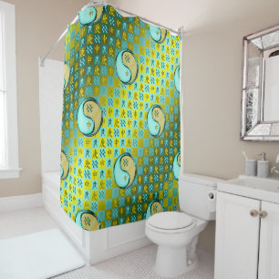 Aquarius & Metal Monkey Shower Curtain