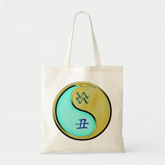 Aquarius & Metal Ox Tote Bag (Front)