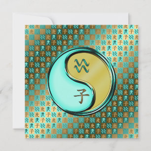 Aquarius & Metal Rat Card