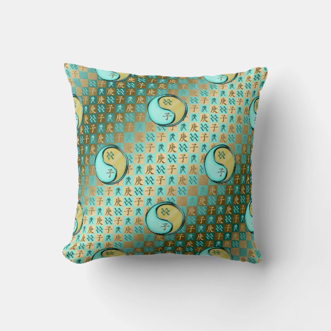 Aquarius & Metal Rat Cushion (Front)
