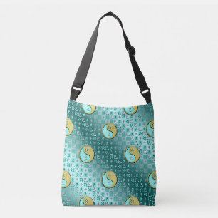 Aquarius & Metal Snake Crossbody Bag