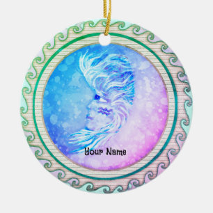 Aquarius Moon Woman ornament