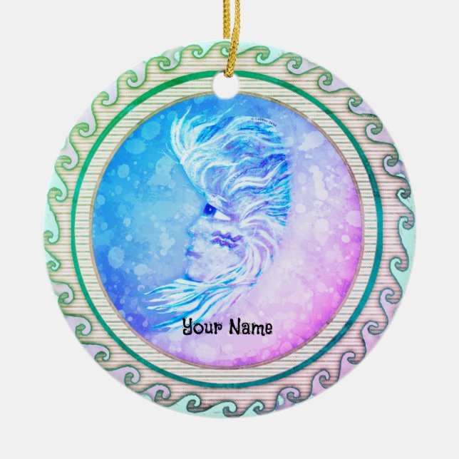 Aquarius Moon Woman ornament (Front)