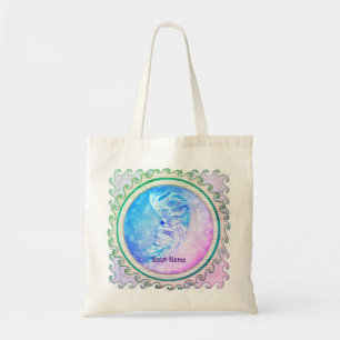 Aquarius Moon Woman Tote Bag