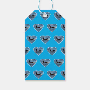 Aquarius Orca Killer Whale Blue Gift Tags
