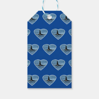 Aquarius Orca Killer Whale Navy Blue Gift Tags