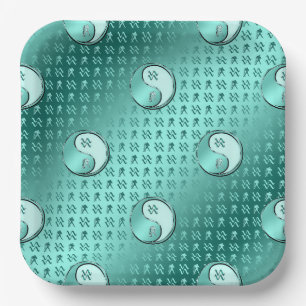 Aquarius Paper Plate
