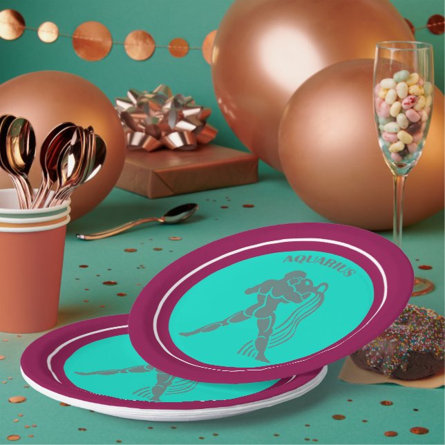 Aquarius Paper Plate (Multi)