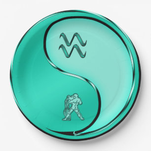 Aquarius Paper Plate