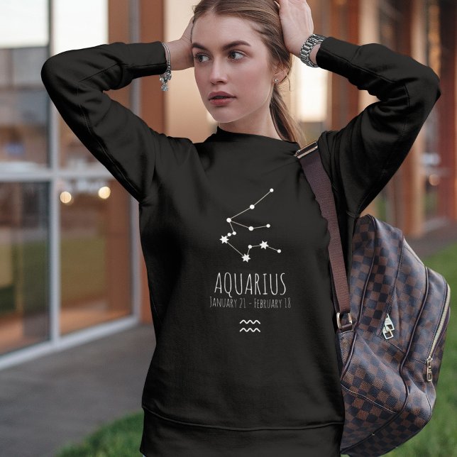 Aquarius | Personalised Zodiac Constellation Sweatshirt (Creator Uploaded)