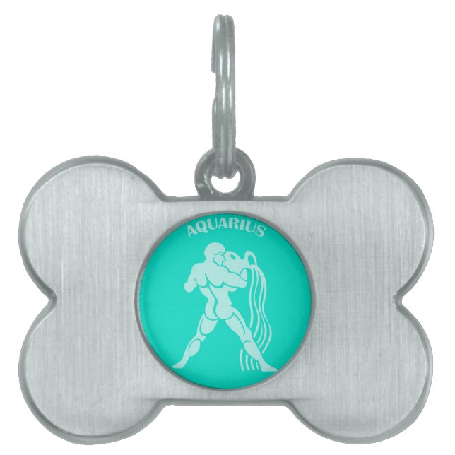 Aquarius Pet Id Tag (Front)