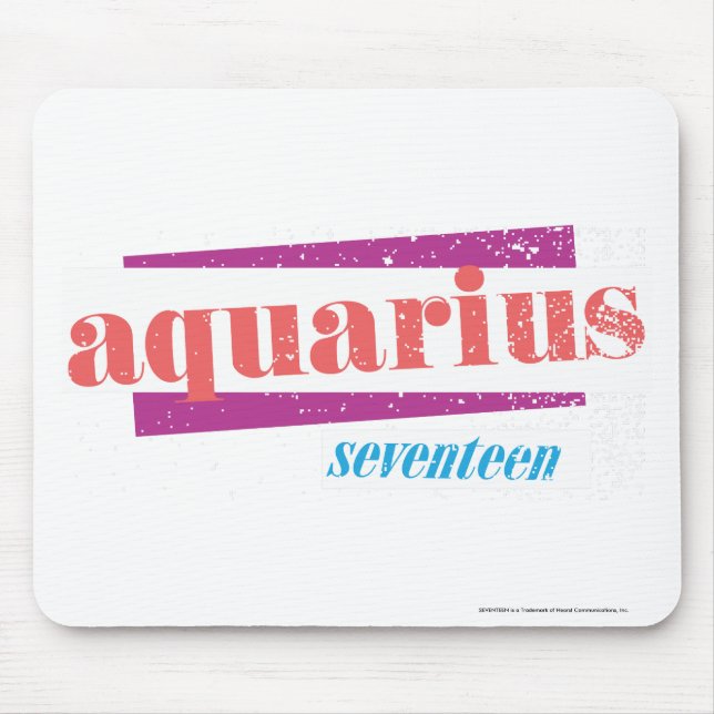 Aquarius Pink Mouse Pad (Front)