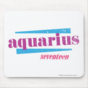 Aquarius Purple Mouse Pad