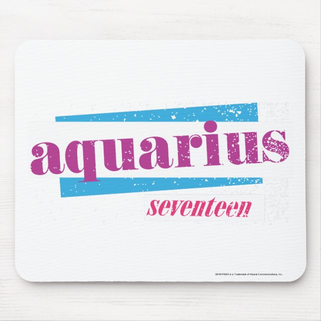 Aquarius Purple Mouse Pad (Front)