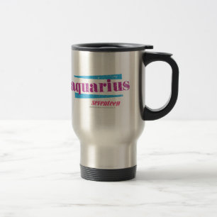 Aquarius Purple Travel Mug